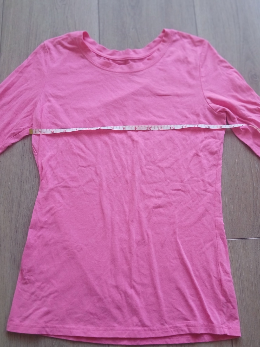 Natural Uniforms Pink Long Sleeve Top Women’s Medium Luxe Stretch Soft Basic Tee - Picture 3 of 10
